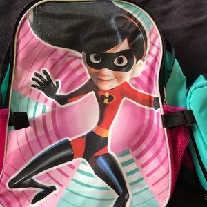 Incredibles girl backpack and lunchbox